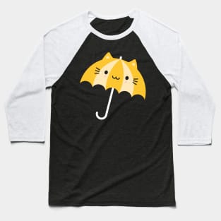 Kawaii Cat Umbrella Baseball T-Shirt